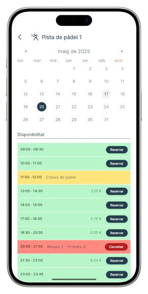 App per a reserves a Comunitats