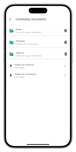 App for reservations in Communities