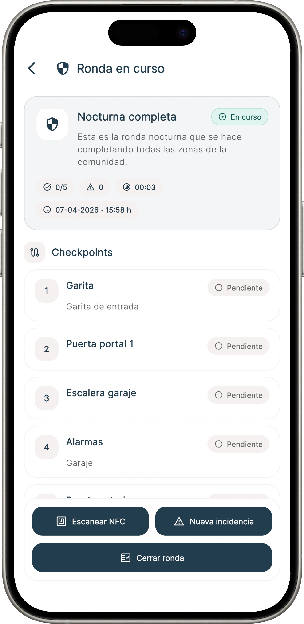 Rondes de surveillance et de sécurité