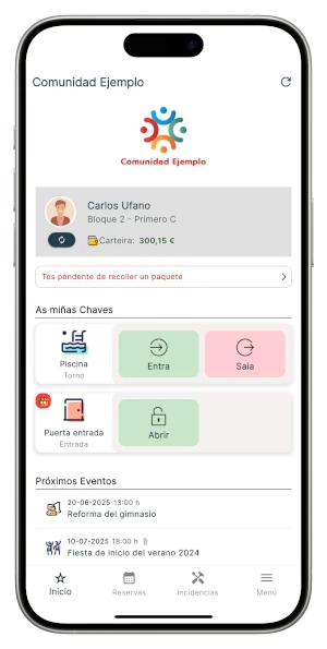 App para reservas en Comunidades